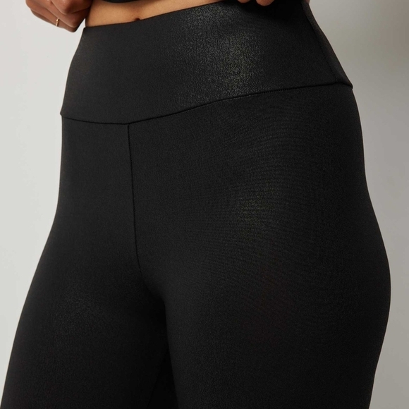 Ardene Pants - Ardene Washed Faux Leather Black Leggings